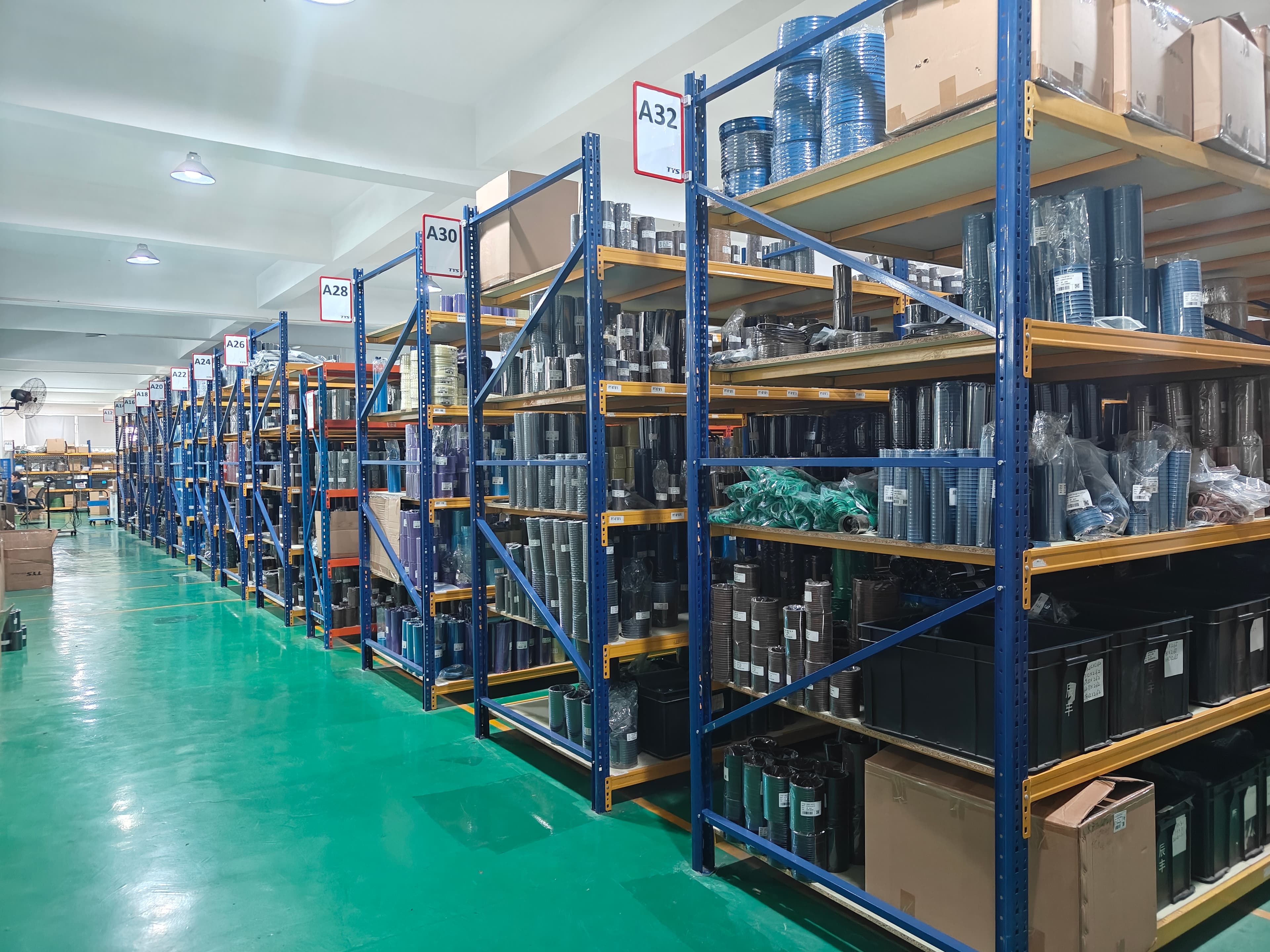 DING SEAL warehouse aisles
